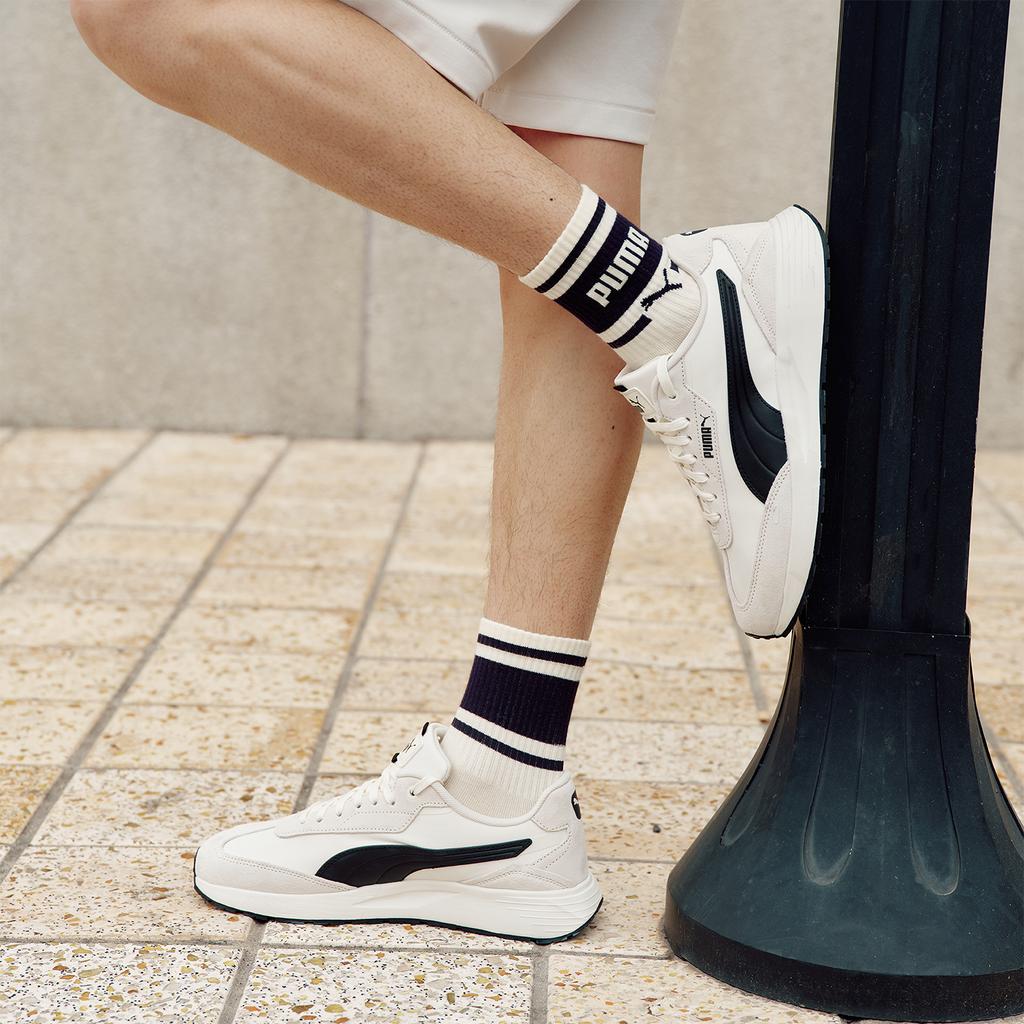 Puma Runtamed Wind Comfortable Soft Durable Low-Top Lifestyle Casual Shoes Unisex sneaker Off-White 404412-01