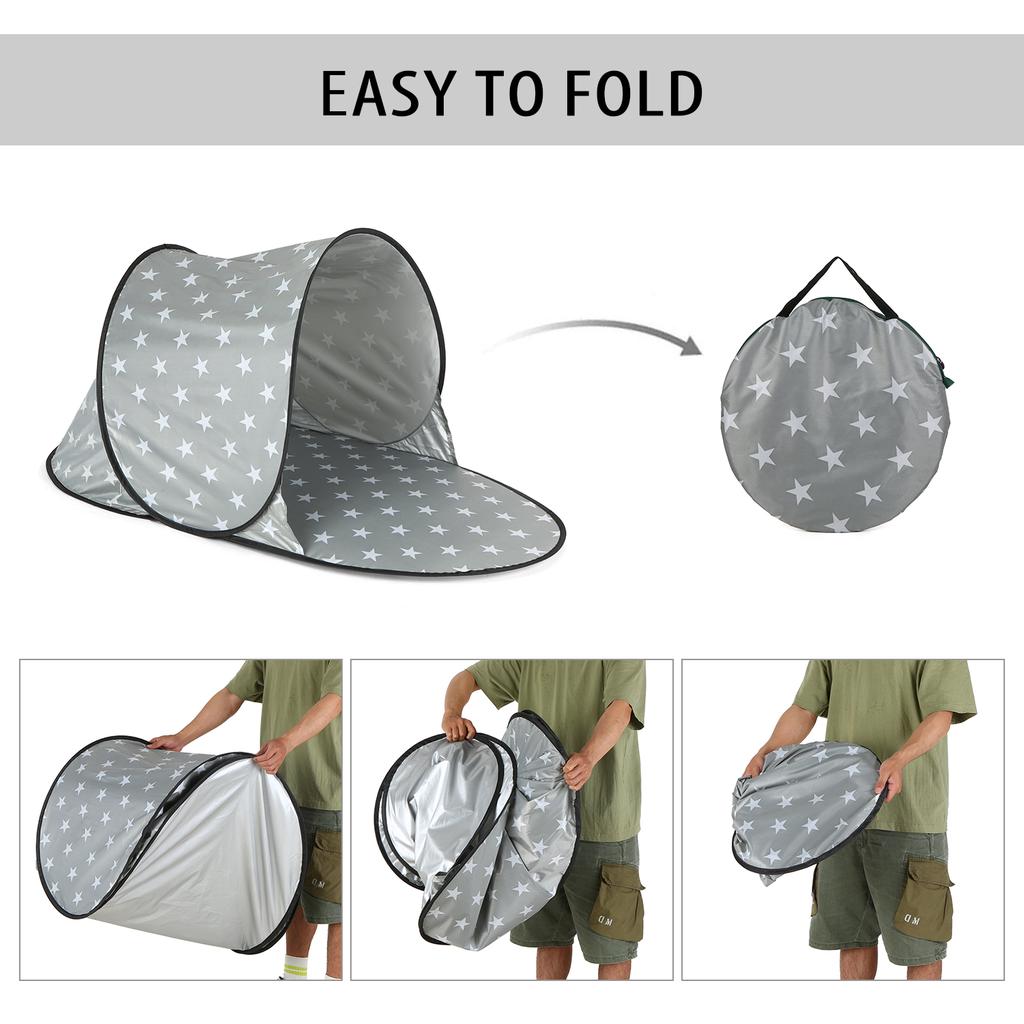 Strandzelt Pop-up-Zelt Sommer Meer Sonnenschutz Garten Outdoor Wasserzelt