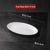 MOLUONA Oval Melamine Serving Platter