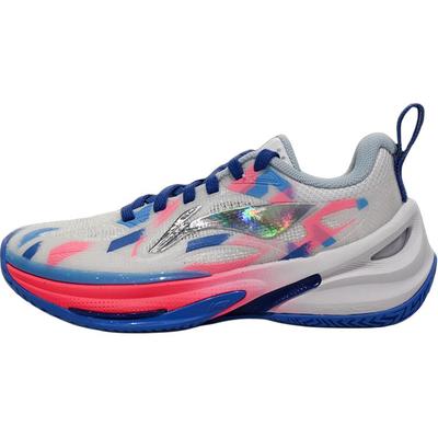 Li Ning Kids Basketball Comfortable Fashion Kids Basketball Shoes Kids Sneakers White Blue YKBV056-3