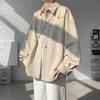 Módní plus velikosti ležérní košile pánské jaro podzim jednobarevné s dlouhým rukávem volné tričko mužský Harajuku streetwear bílá černá halenka 5XL