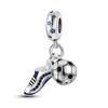 Charm Beads Copper Plated Sports Football Shoes And Football Pendants Suitable For Original Bracelet Bead Women Jewellery Making