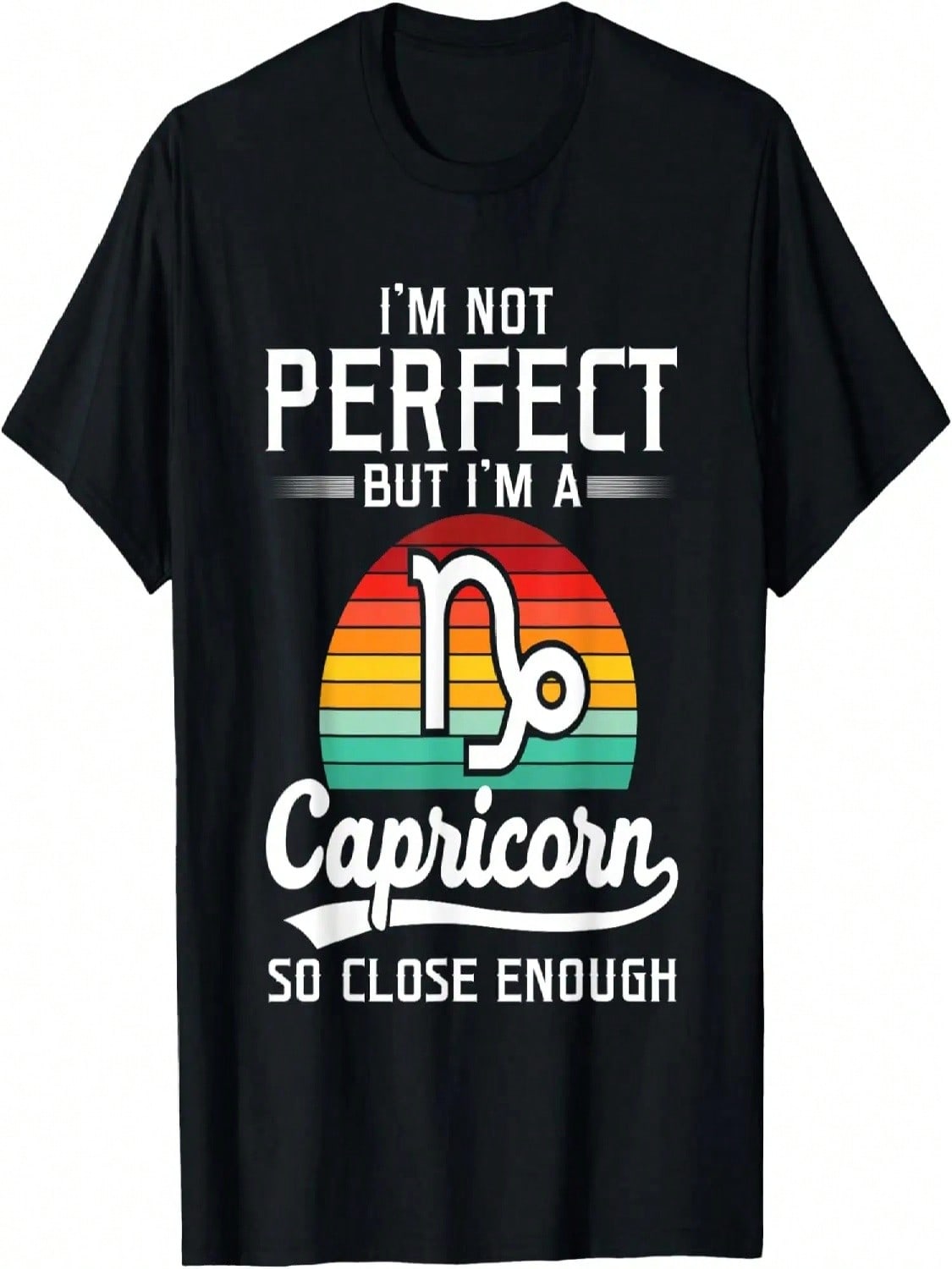 Funny December January Birthday Zodiac Sign Retro Capricorn T-Shirt S разноцветный