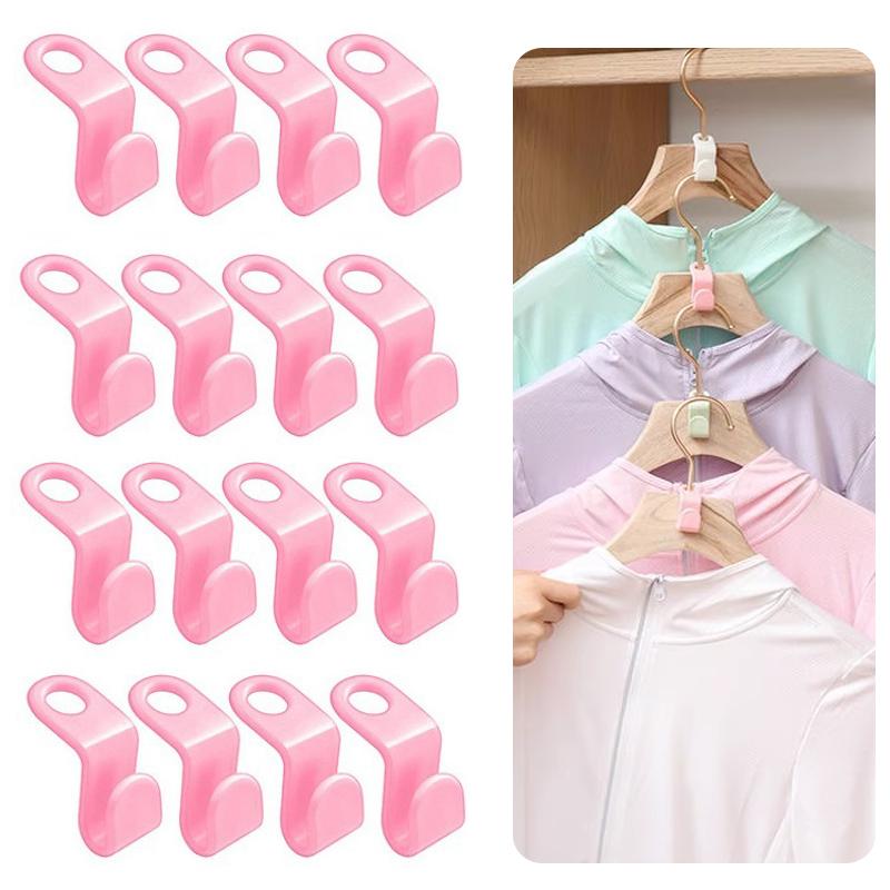 Wardrobe Hanger Hooks Organizer Connect Multifunction Cascading Plastic Bedroom Wardrobe Storage Space Saving Coat Hook