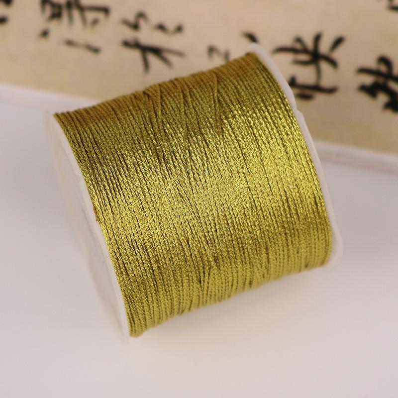 Gold & Silver Braided Rope: Large Roll of Handmade DIY Craft Wire