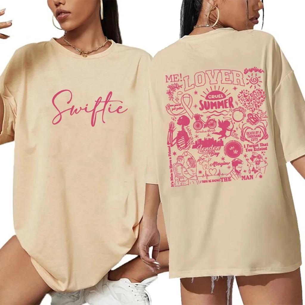 T-shirt Grafica Retro Y2K Hot Selling Swiftie Uomo Donna Estate Nuova Maglietta Streetwear Harajuku Moda Y2K Larga Casual Oversize Top