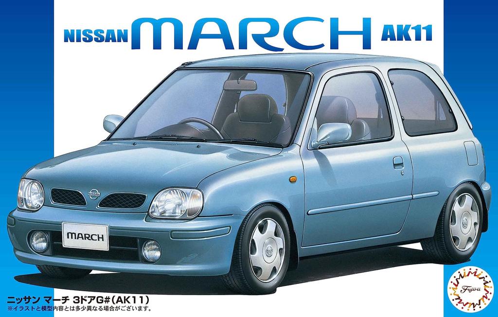 Fujimi Modellreihe 75 Nissan March 1/24 Inch-Up Nr.. 3-türig G# (AK11) ID-75