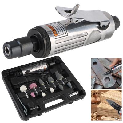 Druckluft-Winkelschleifer Schleif- und Poliermaschine Set Autozubehör 16 Stück 1/8" Druckluftschleifer Fräser Gravierwerkzeug 1/4" Pneumatischer Geradschleifer
