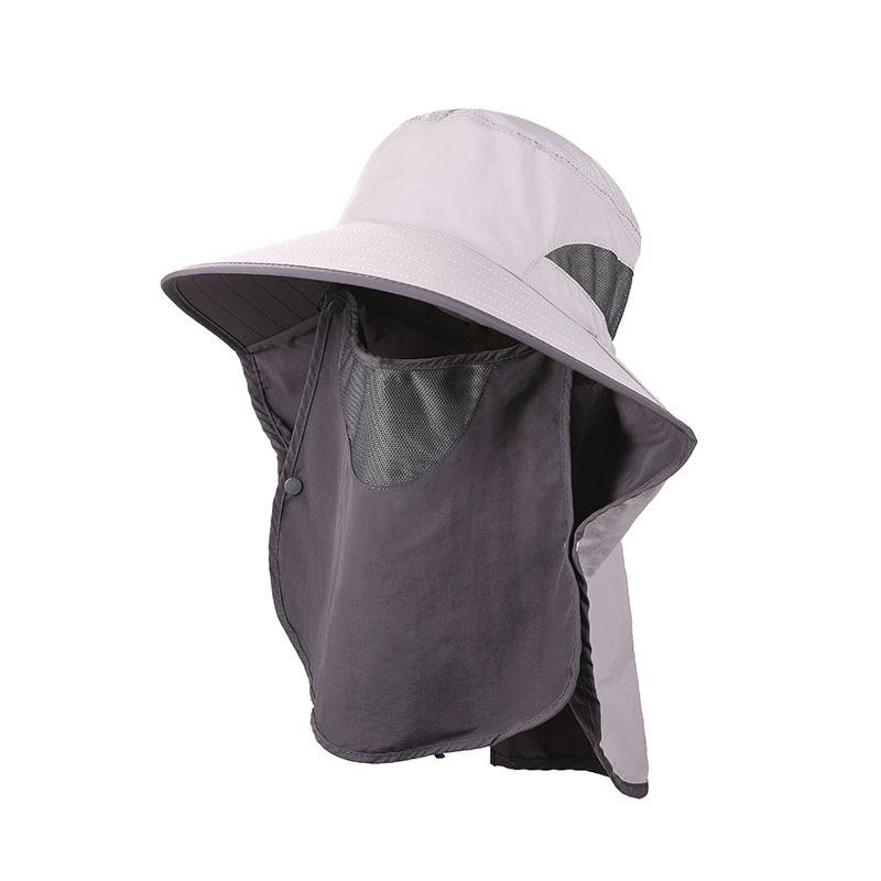 Bucket Hat Breathable Sunshade Sun Protection Hat Men and Women Plus Brim Sun Hat Outdoor Quick Drying Mountaineering Fishing Hat