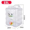 10L/15L Outdoor Water Bucket Food Grade with Faucet Driving Water Tank Container Water Storage Bucket for Picnic Travel Driving