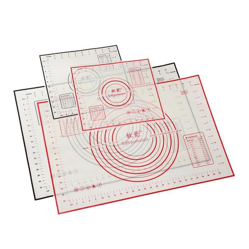 Silicone Baking Mat Pizza Dough Maker Pastry Kitchen Gadgets Cooking Tools Utensils Bakeware Kneading Accessories Lot