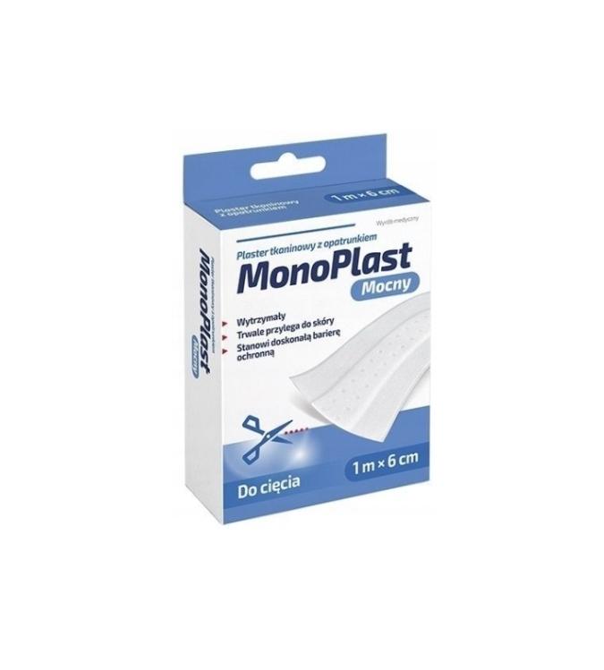 Rodzina Zdrowia MonoPlast Plastry tkaninowe 1 m x 6 cm, 1 sztuka