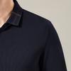 Long Sleeved Polo Shirt with Mulberry Silk, Men's Spring Season Business Casual Breathable Top, Base T-shirt