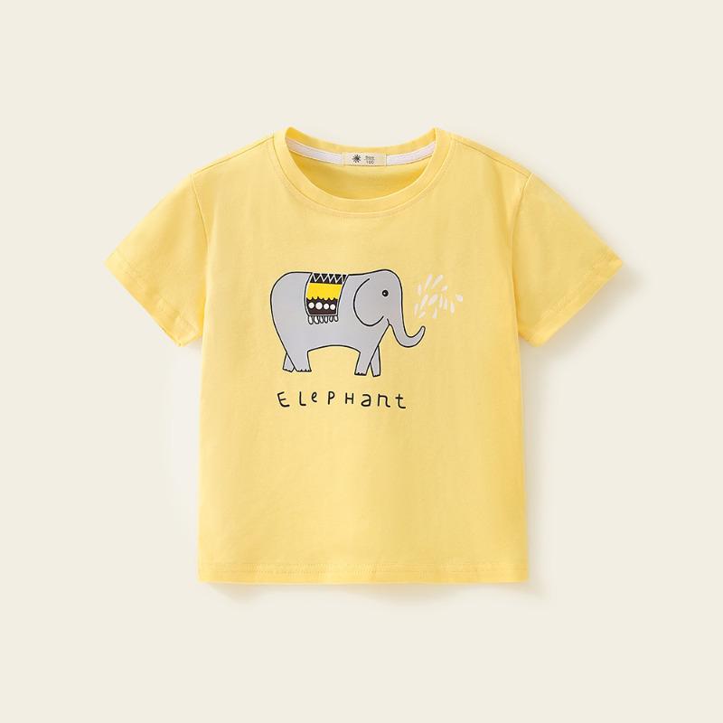 Summer New Children's Clothing Girls' Short-Sleeved Cartoon T-shirt Children's Round Neck Bottoming Shirt Baby's Top Trendy