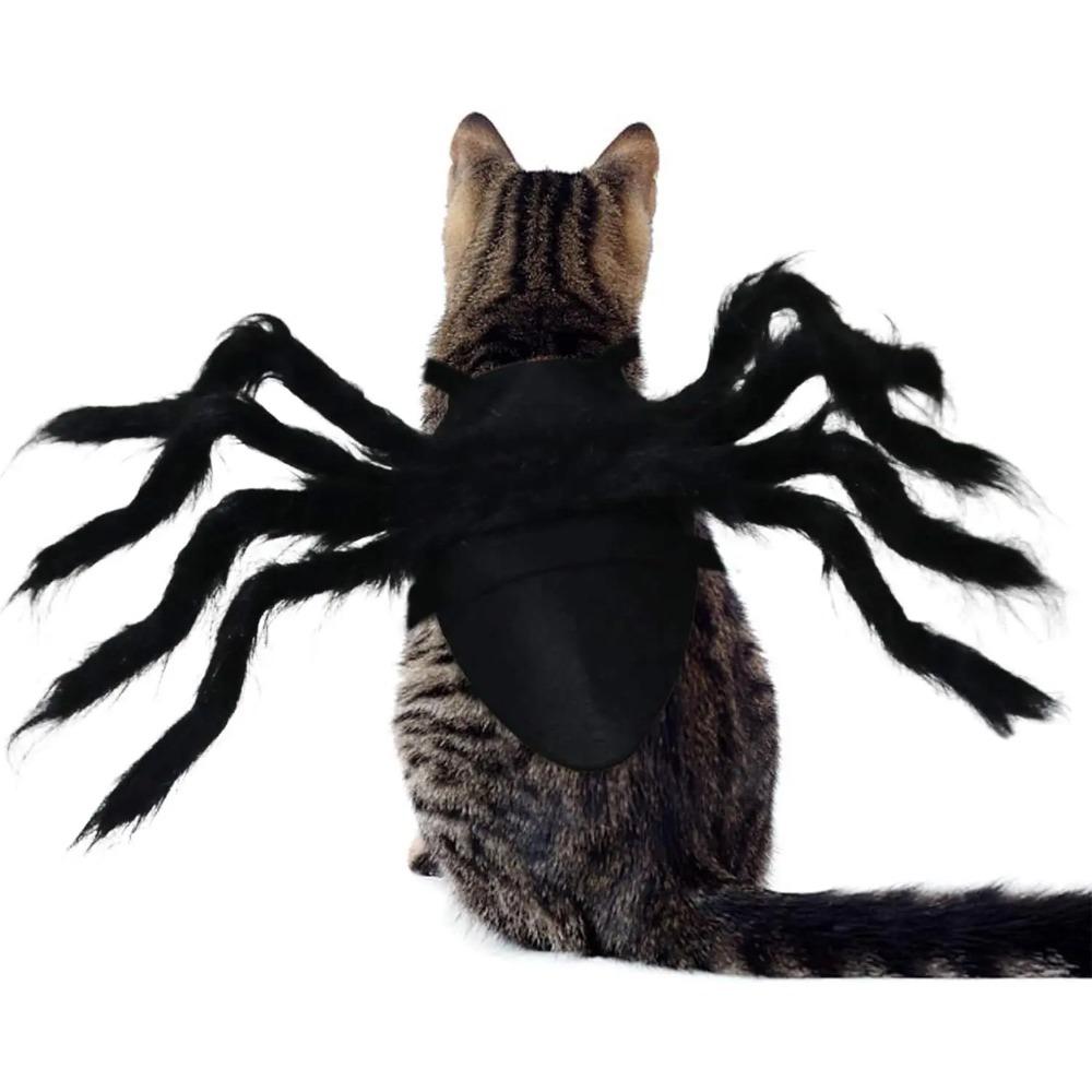 Halloween Pet Spider Costume for Dog Cat Decorations Decor Party Supply Cosplay with Adjustable Velcro for Small Medium Dogs Cat