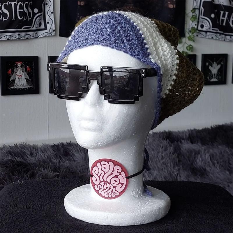 New Handmade Crocheted Children's Triangle Scarf, Snowflake Scarf, Ear Protection Hat, Cute Children's Hat