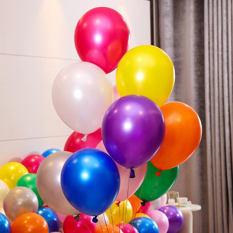 Premium Latex Balloons 12 Inch Round Pearl Latex Balloon Birthday Wedding Party Decoration Thick Latex Balloons 3.2g