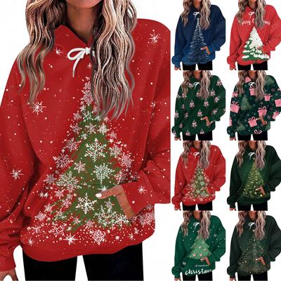 Women's Fashion Daily  Casual Hoodie Long Sleeve Printed Top