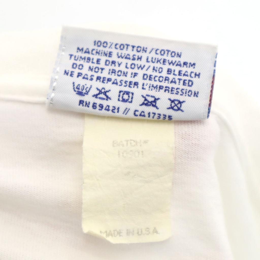 Reebok 90s Made In USA Old DUKE College Short Sleeve T-shirt XL White Men's Used