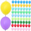 Lurrose 100-delade 10-tums latexballonger, färgglada, kopplingsbara, för festdekorationer, födelsedagar, bröllop och evenemang (Slumpmässiga färger)