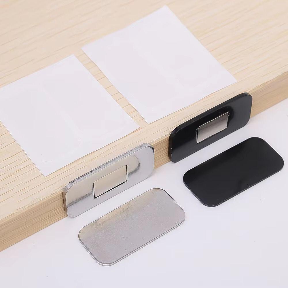 4 Set Stainless Steel Drawer Magnet Ultra-Thin Cabinet Catch Easy To Install Drawer Closer Bathroom
