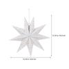 4Pcs Christmas Paper Star Lanterns Nine Pointed Hanging Paper Lamp Shade Foldable 13.76x5.11 Inch Holiday Party Wedding Decor