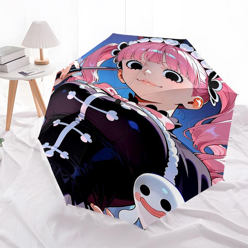 1pc Anime Character Outdoor Umbrella - Automatic Opening/Closing - Portable 3-Fold Design - 8 Bone Iron Frame - Festival Gift for Fans, Travelers
