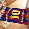 Fc Barcelona Personalized Text Carpet Perfect for Hallway Dormitory Dining Room Game Room Antislip Carpet Decorate Offices Best for Christmas