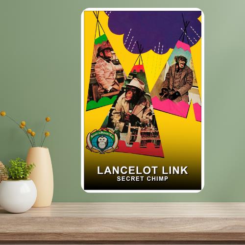 

Lancelot Link Secret Chimp Classic TV Show Metal Poster Sign 20x30cm（7.8x11.8inch）