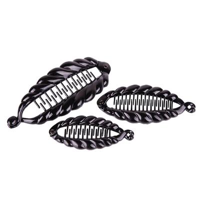 Verschiedene Größen, fischförmige Haarspange, Pferdeschwanzhalter für Frauen, Mädchen, Bananenklammern, Krabben, schwarze Frauen, Haar-Styling-Zubehör