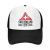 Switzerland Since 1291 Matterhorn Suisse Travel Mesh Baseball Caps Women Spring Male Beach Dad Hats Peaked Cap