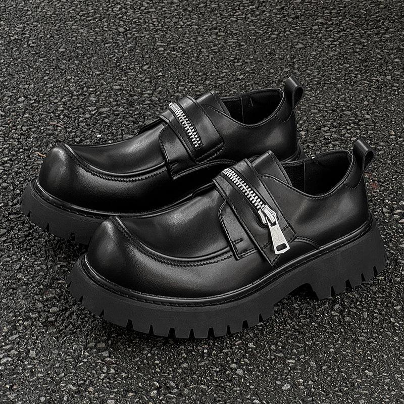 New Summer Men's Big Toe New Thick Sole Platform Sole Heightening Casual Derby Shoes