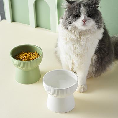 Tall Cat Bowl Cat Food Basin Cat Basin Drinking Water Bowl Cat Food Bowl Protection Cervical Spine Cat Bowl Supplies