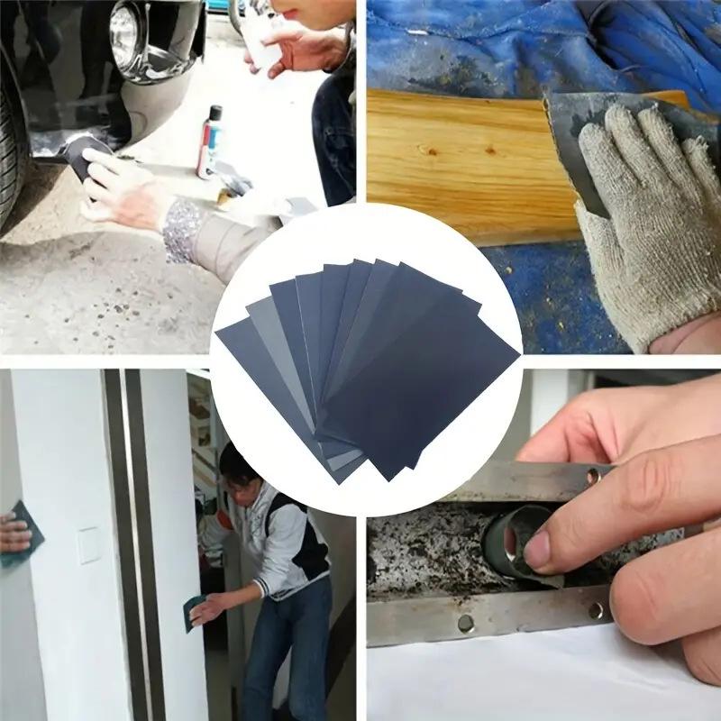 18pcs/Set Sandpaper Grit  Sandpaper Wet Dry Sanding Paper Abrasive Polishing Tools Furniture Wall Polishing and Buffing