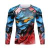 Custom Tattoo Men's Gym Compression Fitness Tshirt Masculine Sublimation Long Sleeve Rashguard BJJ Jiu Jitsu Boxing Jersey