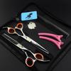6" Stylish Hairdressing Scissor Set (Straight & Thinning Shears + Pouch + Comb)