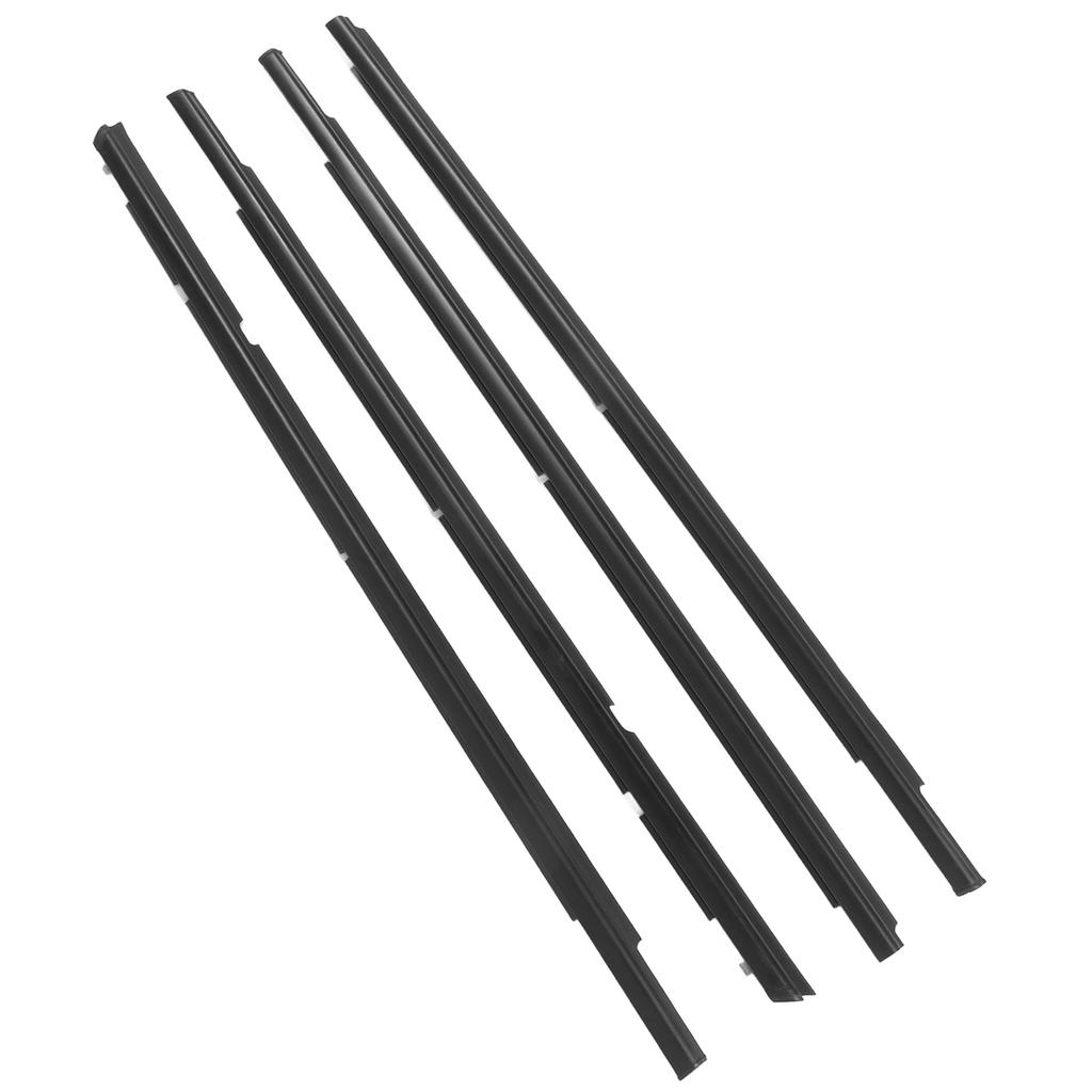Door Belt 5727A005, 4 Pieces Front and Rear Window Molding for Lancer 2008-2017