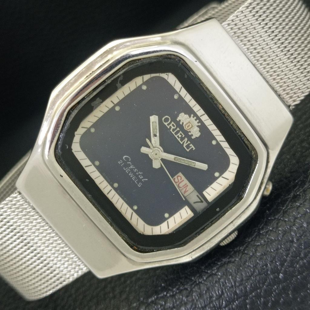 

ЯПОНИЯ ВИНТАЖ ORIENT CRYSTAL АВТОМАТИЧЕСКИЕ 46941 МУЖСКИЕ ЧАСЫ ОРИГИНАЛЬНЫЙ ЦИФЕРБЛАТ a703441-1 R213c-a703441