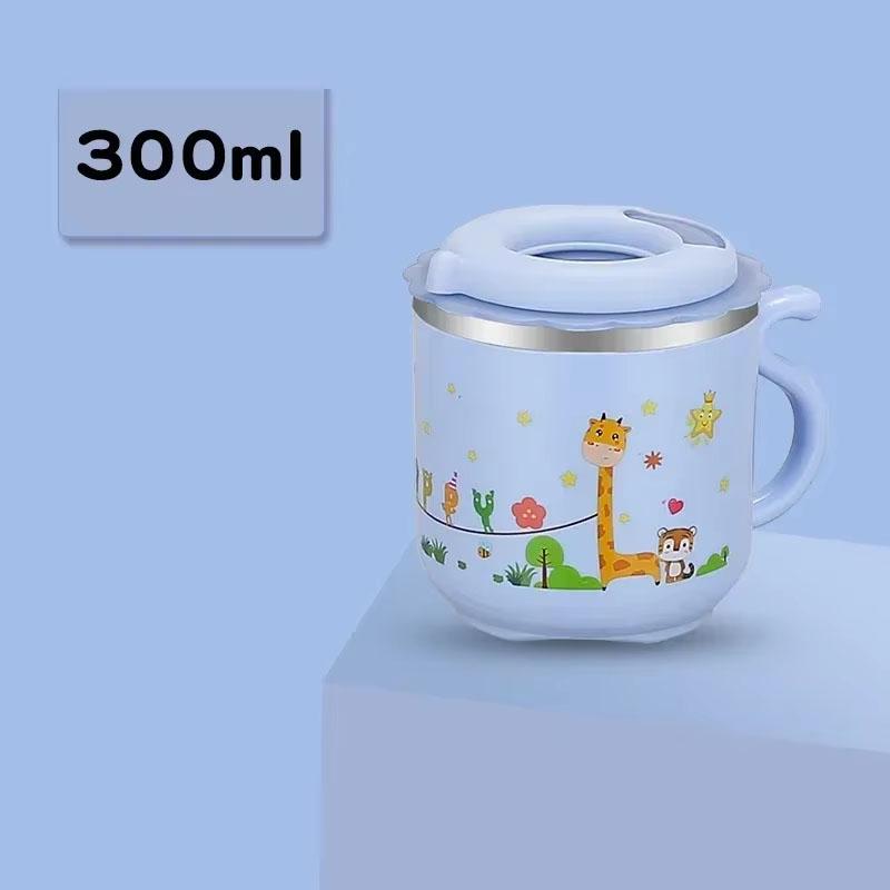 

270ML Kids Water Sippy Cup Creative Cartoon Baby Feeding Cup with Straw Leakproof Water Bottle Portable Children s Drinking Cups синій