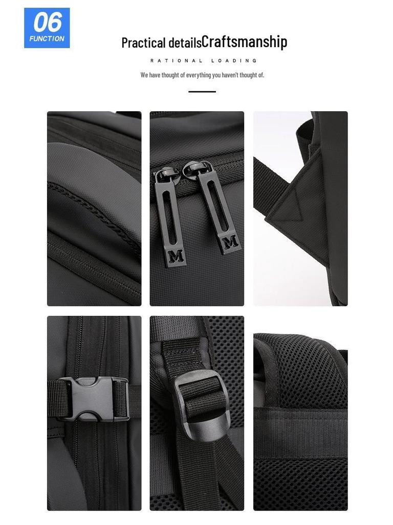 Stilvoller Unisex Business- & Reiserucksack - Wasserdicht, Großes Fassungsvermögen, Ideal für Laptops & Schule