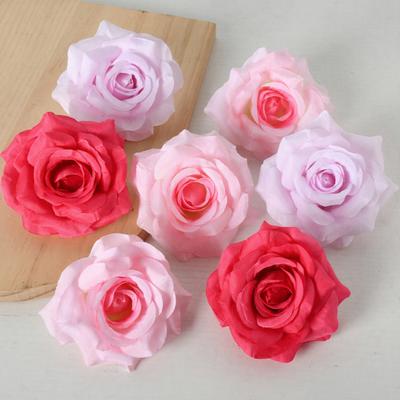 5 Pcs Artificial Rose Flower Heads Realistic Fake Silk Rose Head for Home DIY Flower Wall Wedding Party Birthday Baby Shower Decor