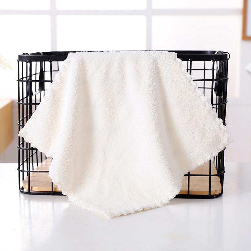 

Мягкое, Впитывающее Маленькое Полотенце из Кораллового Флиса для Детей - Гипоаллергенное и Однотонное 25*25 polyester белый