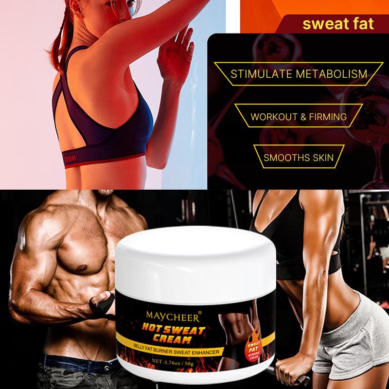 MAYCHEER Hot Sweat Cream sorgt für straffe Haut und eine füllige Figur beim Sport.