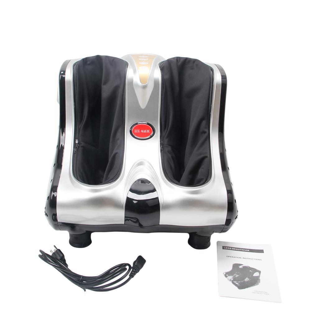 Smart Kneading Rolling Vibration Shiatsu Foot Calf Leg Massager 110V US Plug Gray