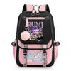 K-pop Demon Hunters Anime School Backpack Cute Cartoon Print Bag For Students