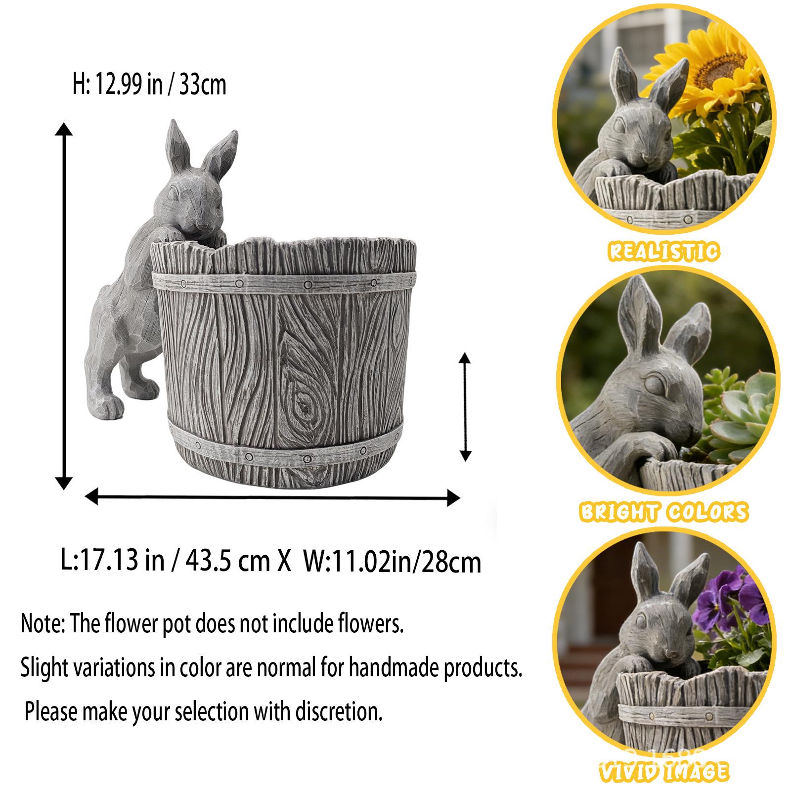

Garden Courtyard Animal Flower Pot Decoration Puppy Sculpture