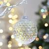 8cm Colorful Christmas Ball Pendant Plastic Reusable Xmas Tree Hanging Ornament Shatterproof Elegant Christmas Hanging Balls