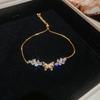Exquisite Zirconia Star Flower Bracelet: Fashionable, Versatile, and Elegant Women's Hand Jewelry