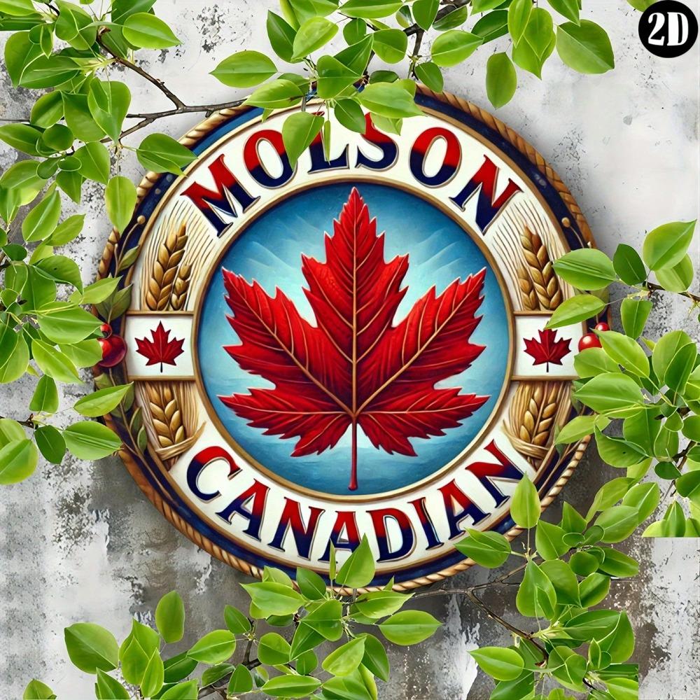 Molson Canadian Beer Vintage Metal Wall Art Durable Aluminum Sign Kitchen Decor Gift