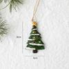 New Gingerbread Man Christmas Tree Hanging Pendant Resin Hanging Xmas Tree Ornament Funny Painted Christmas Decoration Christmas